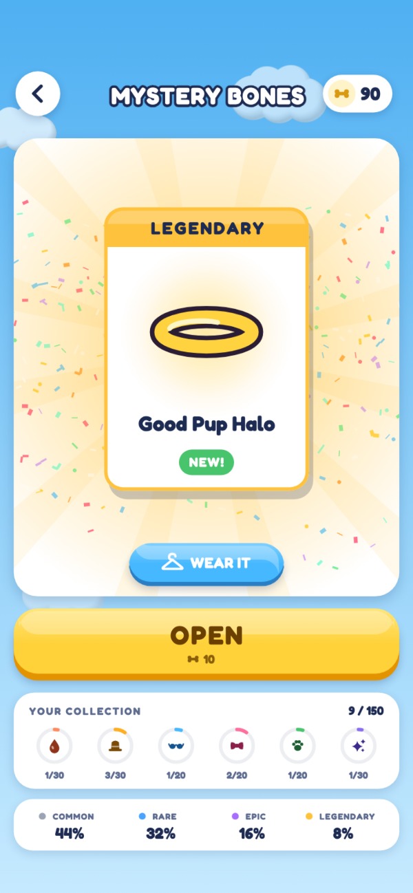 A Mystery Bone turning up the legendary Good Pup Halo